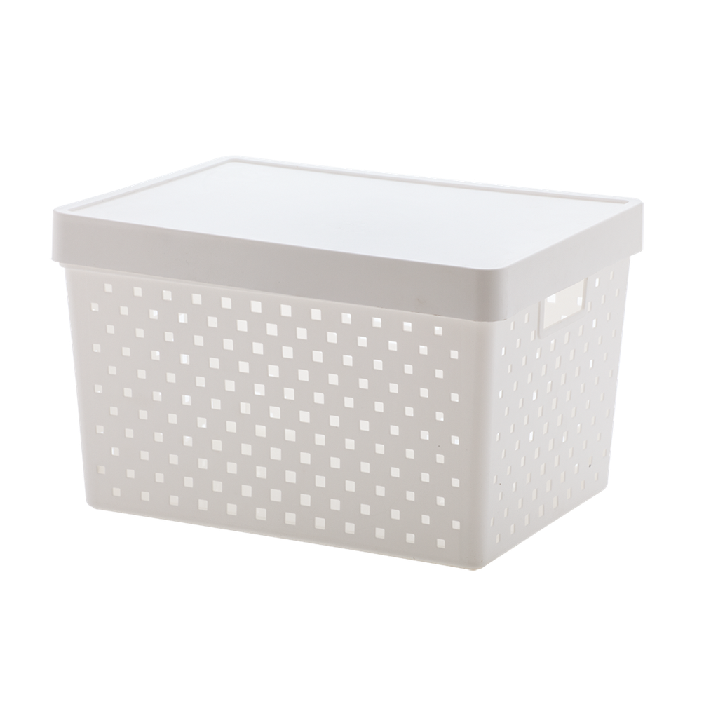 CESTO ORGANIZADOR C/ TAPA BLANCO 844