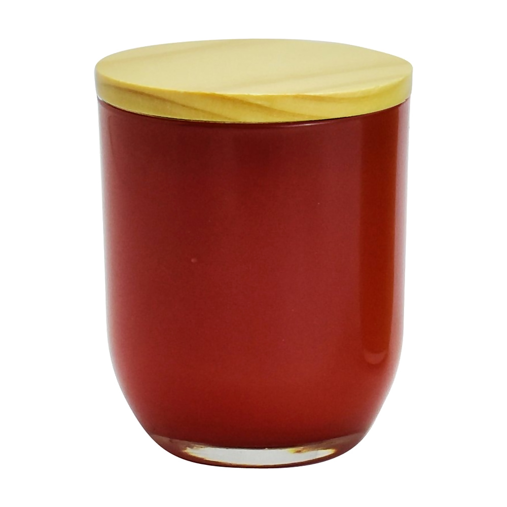 [149832] PORTA VELA VIDRIO C/TAPA BAMBOO RO -851024