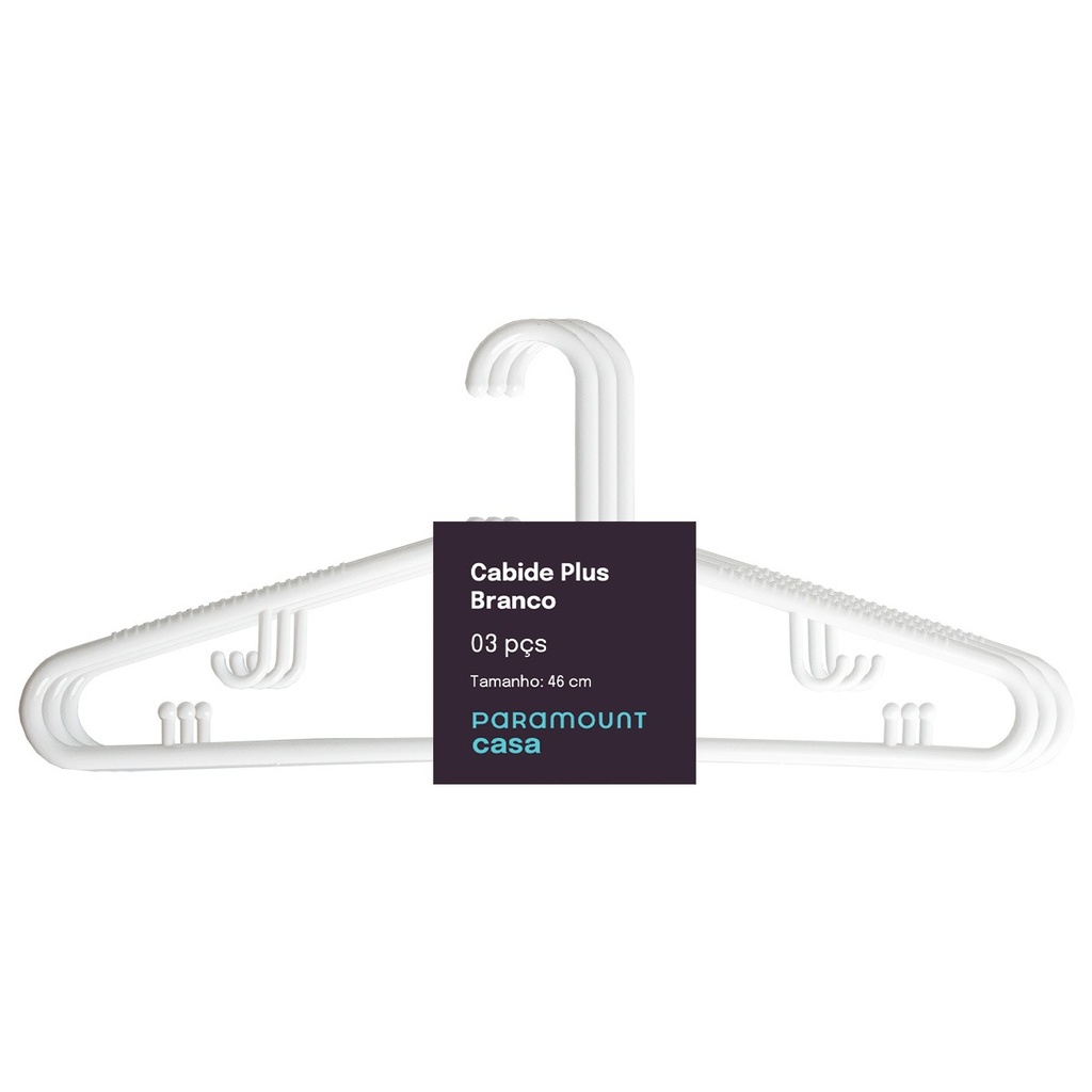 [192351] 3262 PERCHA 3PCS 46CM BLANCO