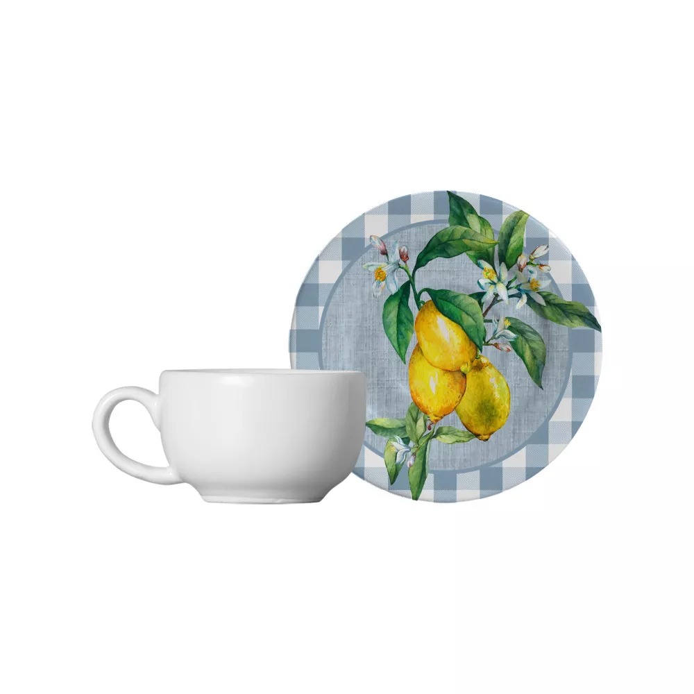 [220580] 1179-105 TAZA DE CAFÉ CON PLATILLO AMALFITANA 85ML