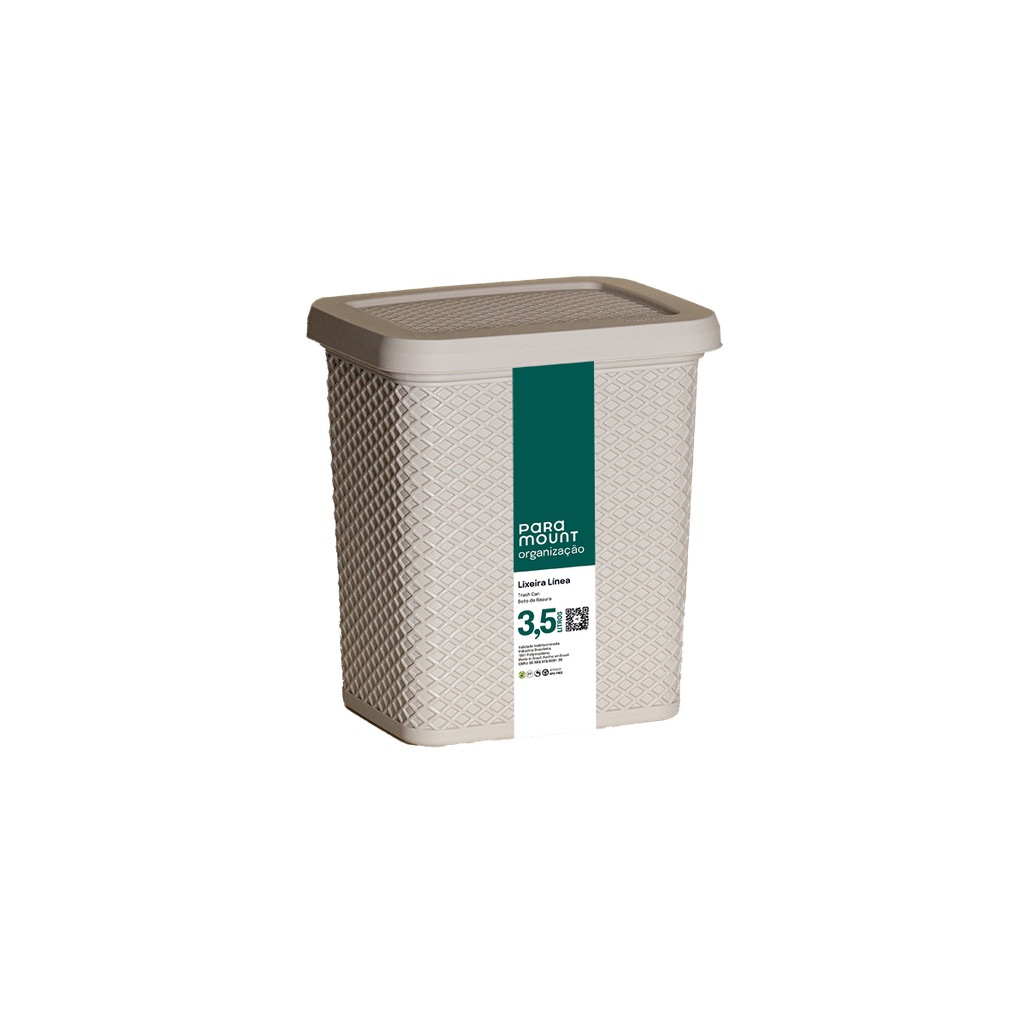 3305 BASURERO 3,5L CREMA
