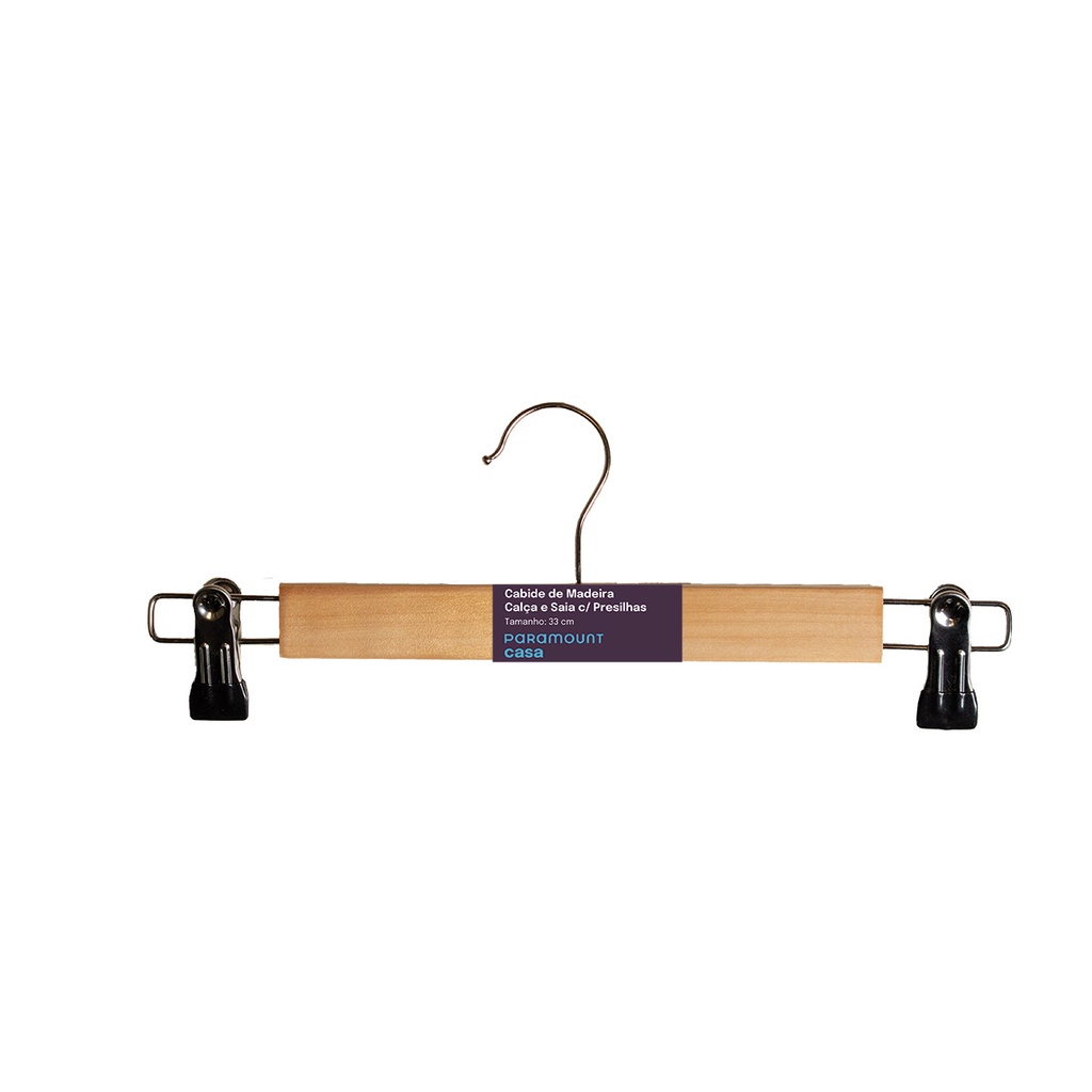 [192260] PERCHA DE MADERA  C/PINZAS 2154