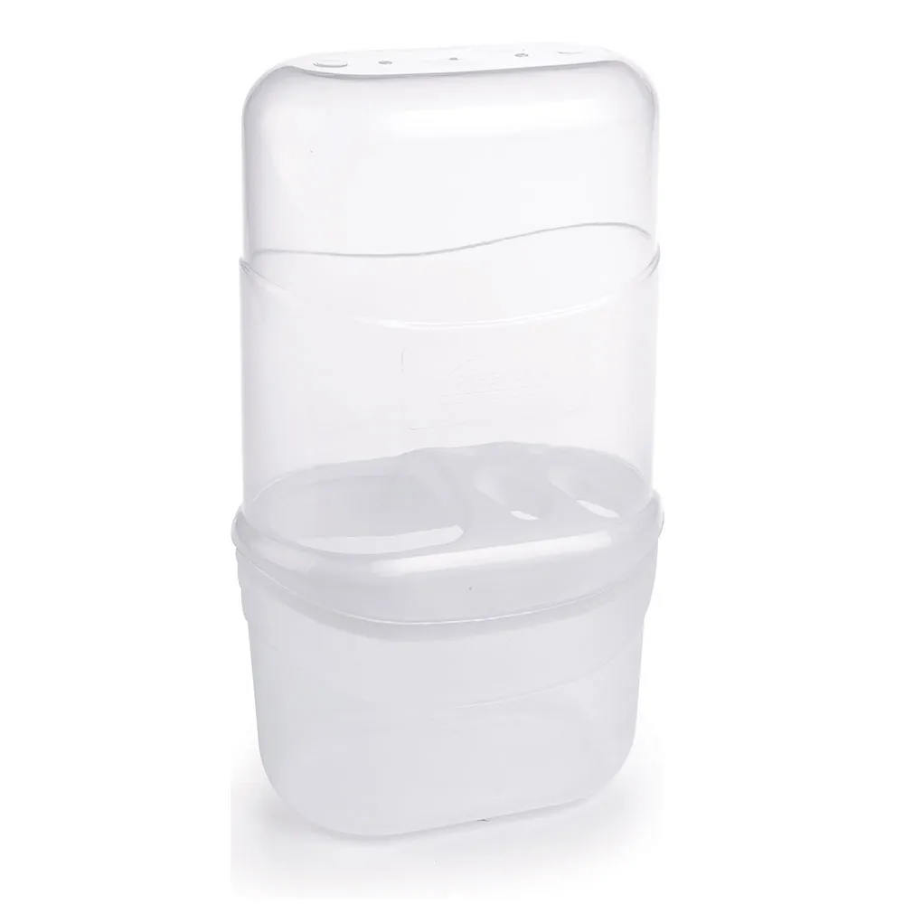 1146 PORTA CEPILLO C/TAPA 450ML BLANCO