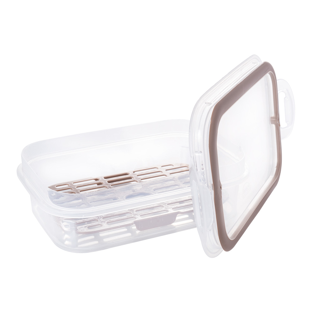 [234733] 14321 RECIPIENTE TRABA C/ ESCURRIDOR 500ML VERDE