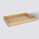 BANDEJA RECTANGULAR RAYADA DE BAMBU 190090