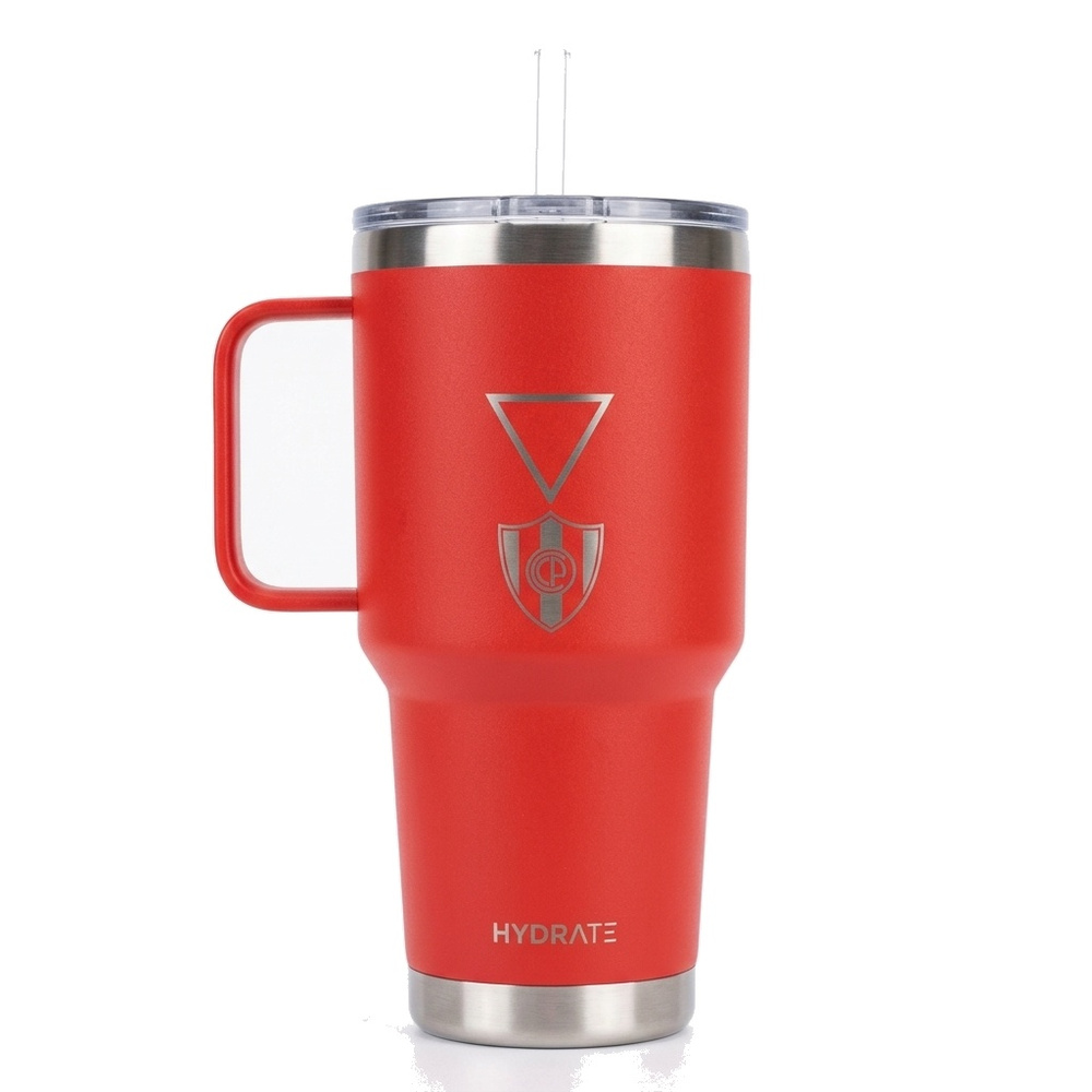 [241683] VASO CON PICO Y AGARRE 887 ML ROJO CERRO.