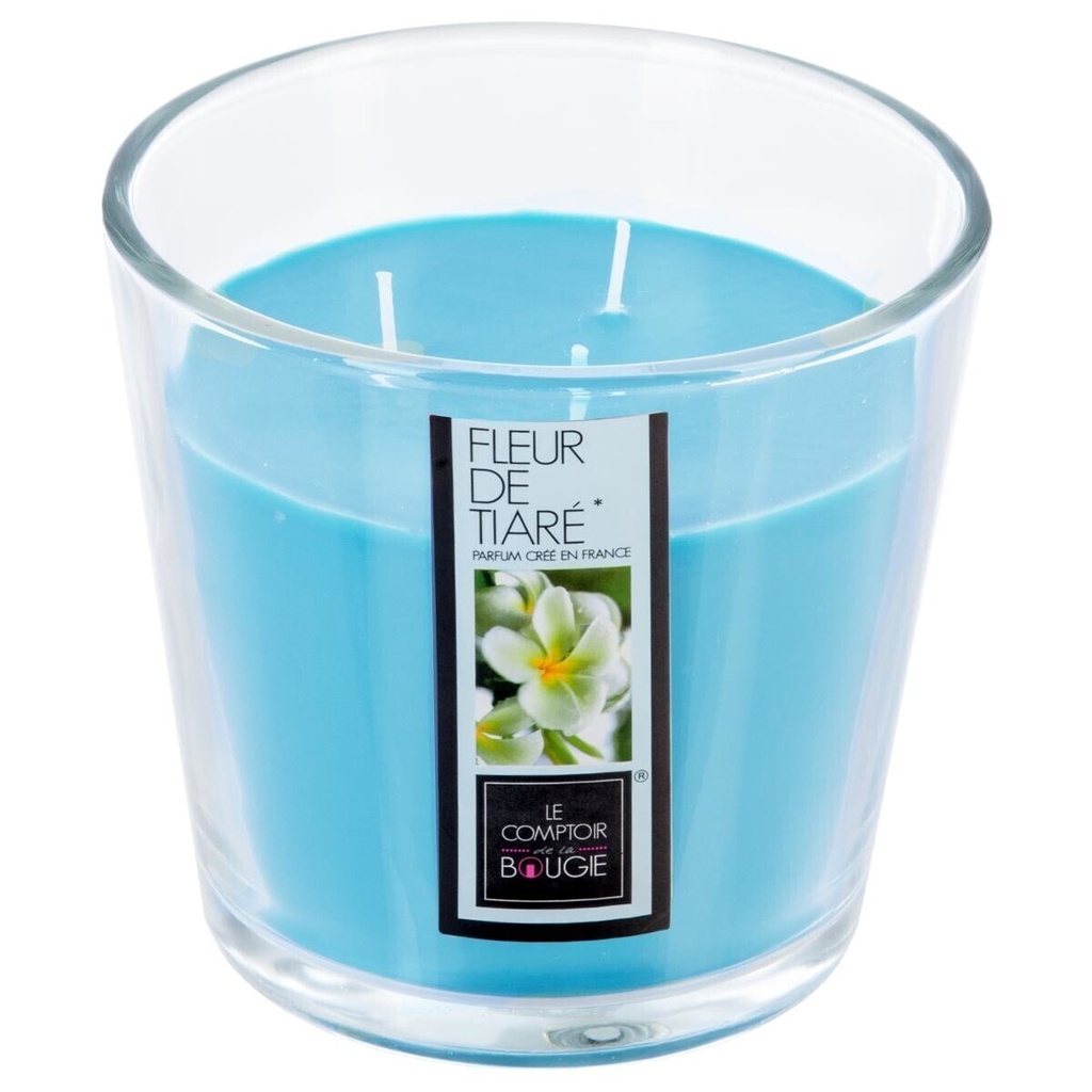 VELA VIDRIO TIARÉ FLORAL NINA 500G 123000I