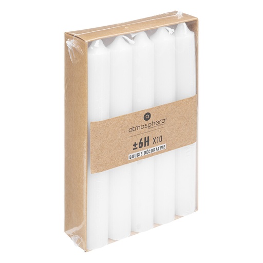[251804] VELAS PILAR BLANCAS HUGO H16 X10 145078