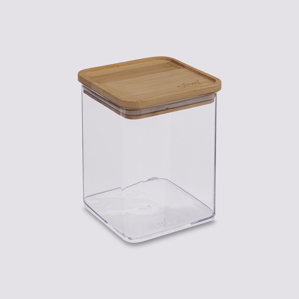 CAJA CUADRADA BAMBÚ 1L ESKE 181879