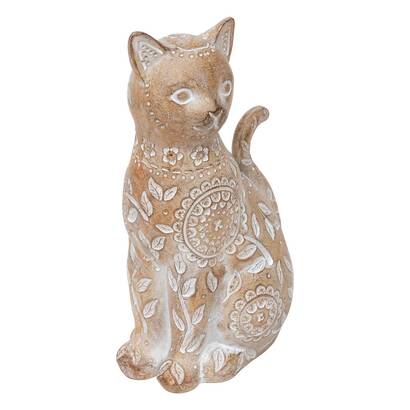 [253213] FIGURA GATO RESINA LINDO H18,5 206195