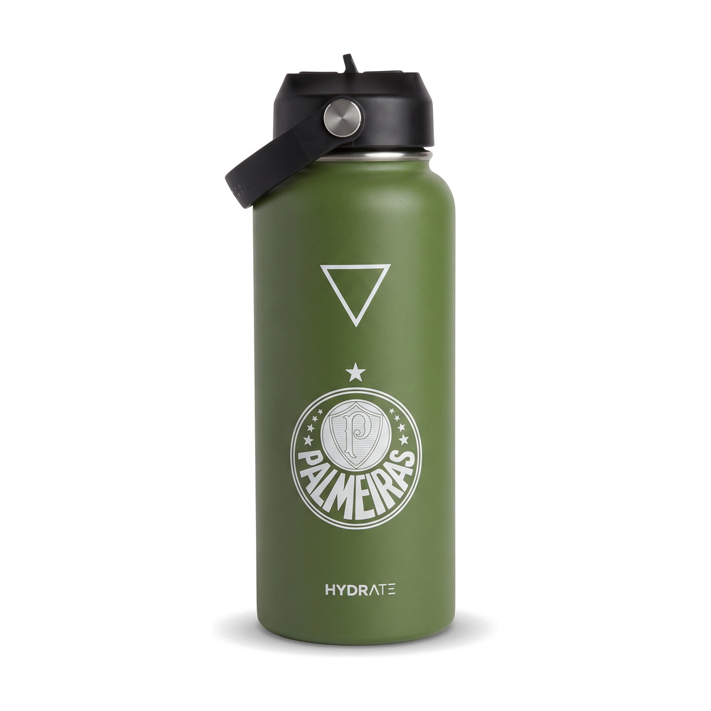 TERMO 946 ML VERDE MILITAR EDICION 1 PALMEIRAS