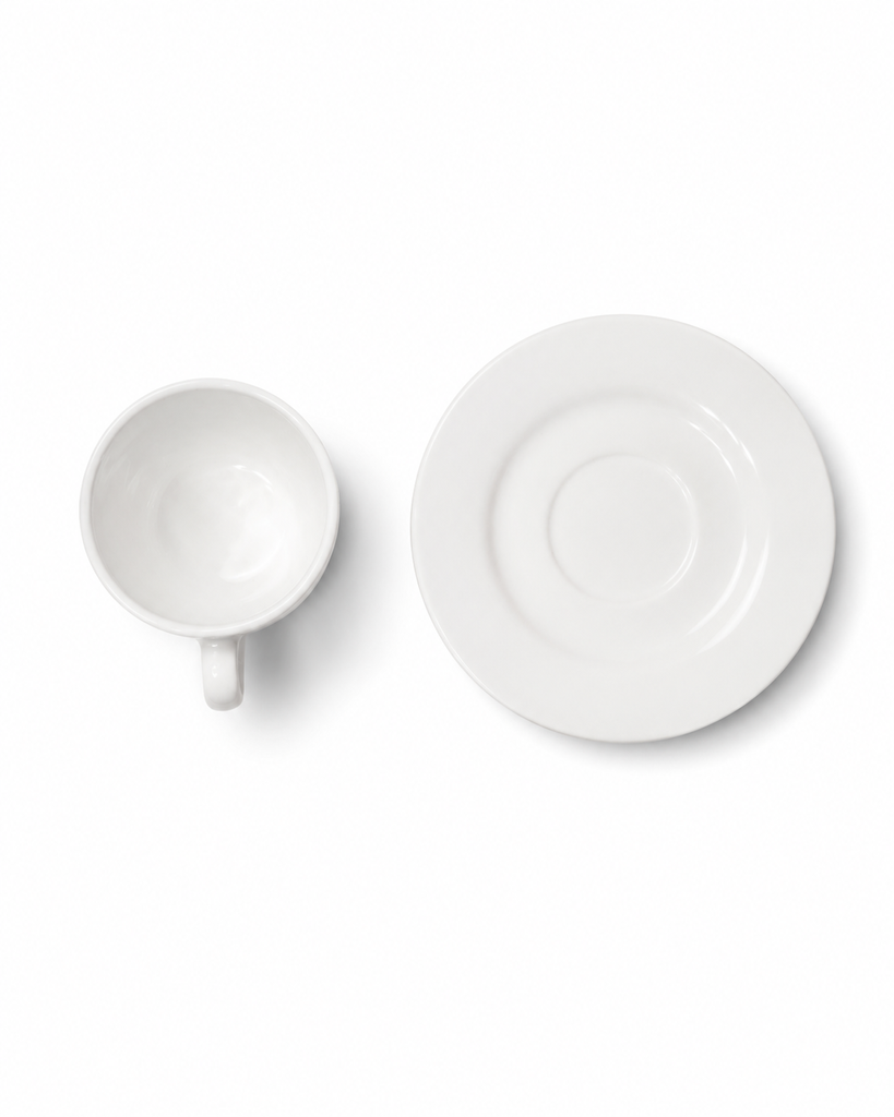 SET TAZA CAFE C/PLATILLO STANDARD BLANCA 28.1331