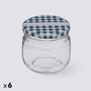 JUEGO DE 6 FRASCOS DE VIDRIO 0,3L C/U 203098
