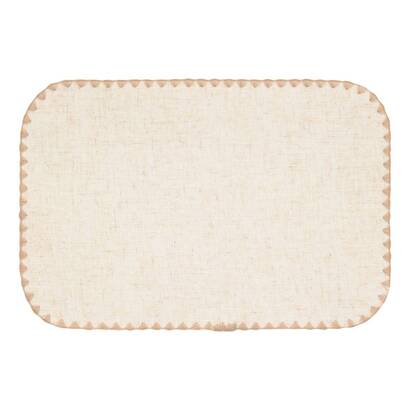 [271712] MANTEL INDIVIDUAL SANDRINE BEIGE 45X30 212186A