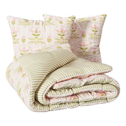 JUEGO DE CAMA SEERSUCK FLDR 220X240 215349G