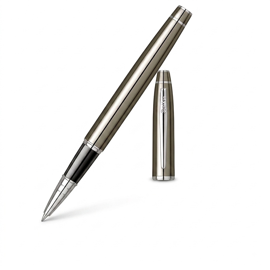 [272703] BOLIGRAFO ROLLER NOBLE TITANIO CON CAJA 57305