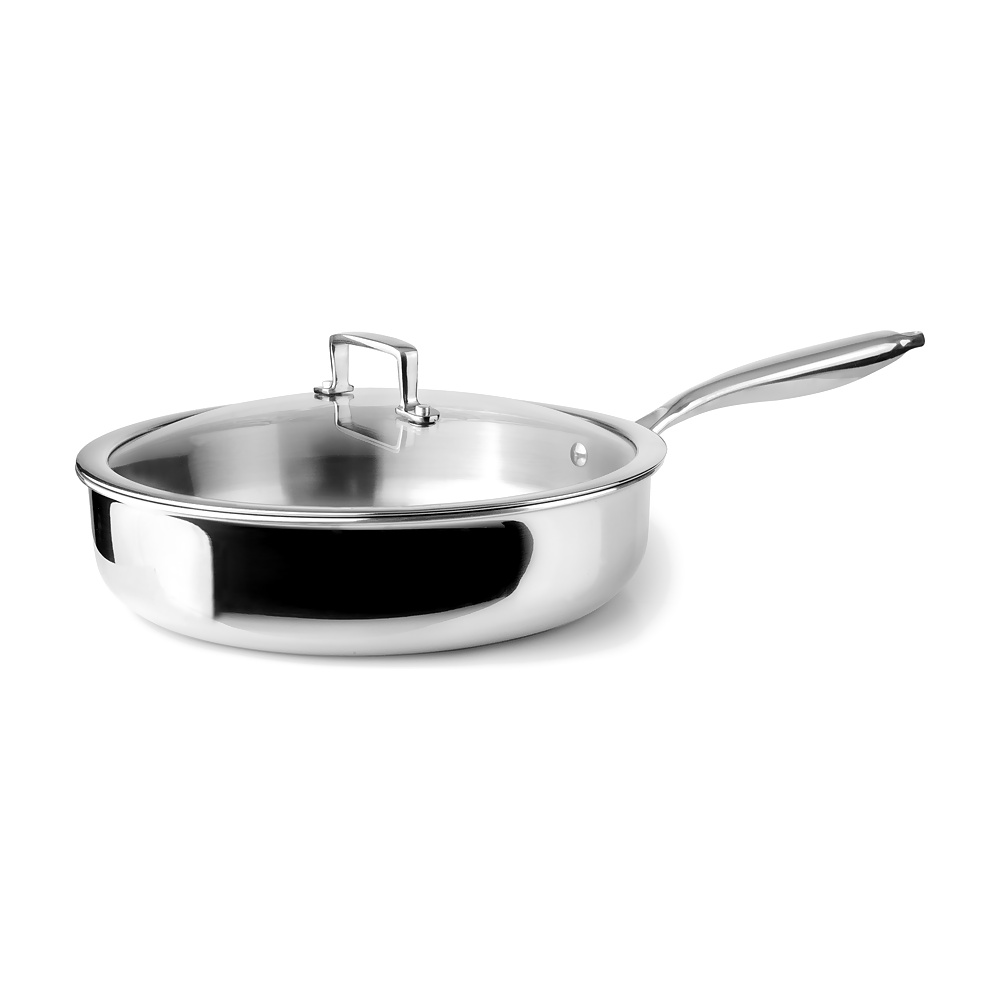 [273293] SARTEN GUISERA C/TAPA TRIPLY NATURAL 24 653024