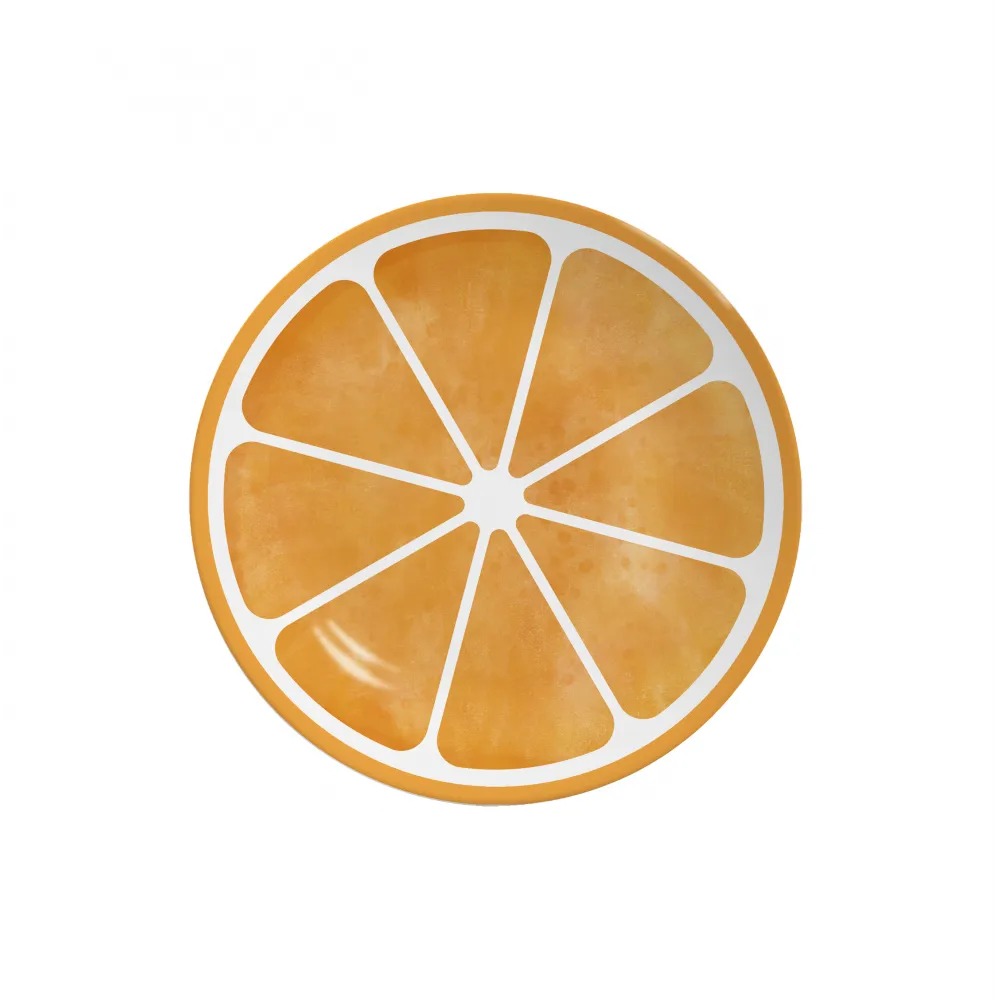 [273413] PLATO POSTRE NARANJA - COUP -  21 CM 1289-203