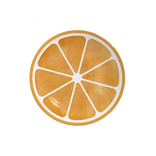 [273413] PLATO POSTRE NARANJA - COUP -  21 CM 1289-203