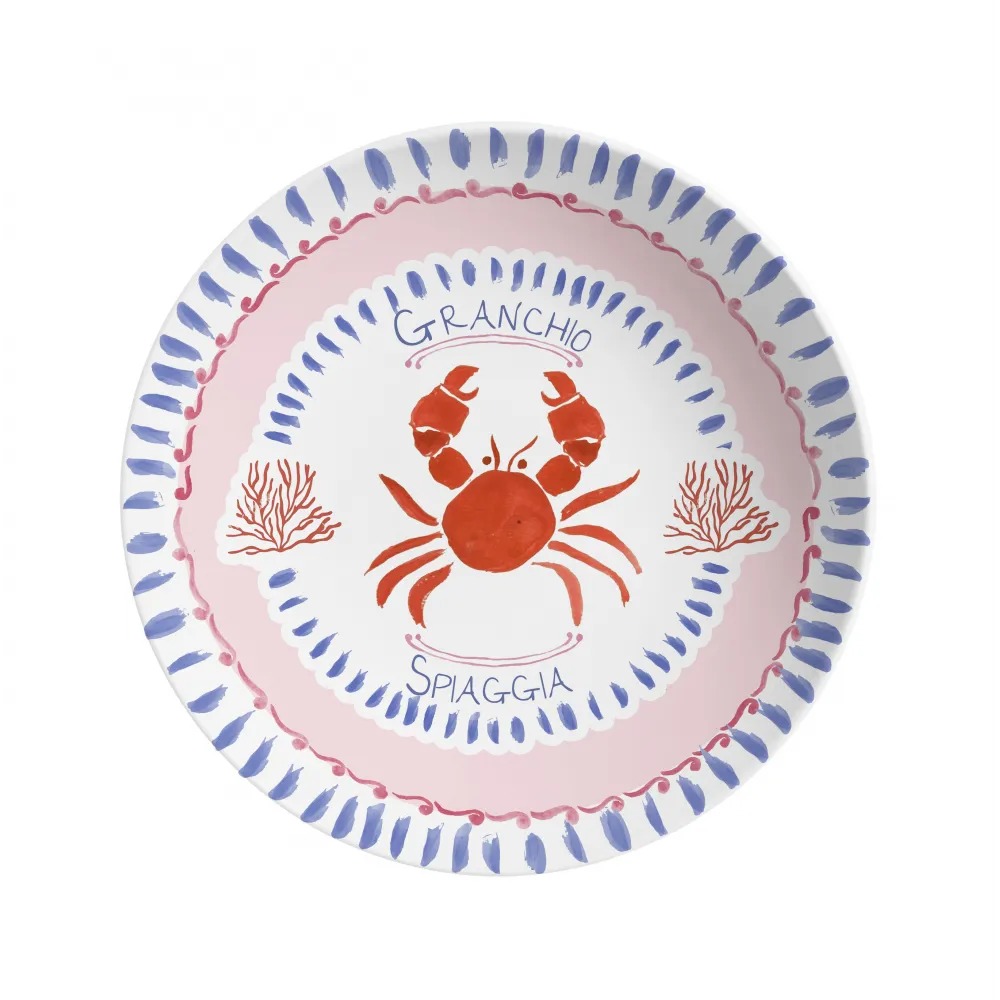 [273446] PLATO HONDO MATTE DI MARE 7627-202