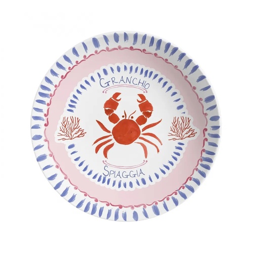 [273446] PLATO HONDO MATTE DI MARE 7627-202