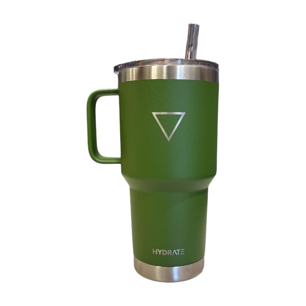 [206579] VASO C/ PICO Y AGARRE 887 ML VERDE MILITAR