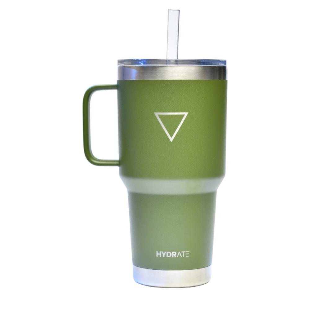 [206579] VASO C/ PICO Y AGARRE 887 ML VERDE MILITAR