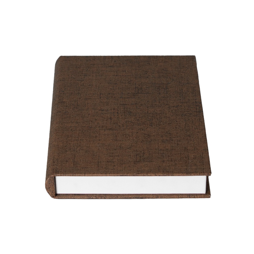 [232446] LIBRO CAJA DECORATIVA MARRON 32X23X4CM 2849