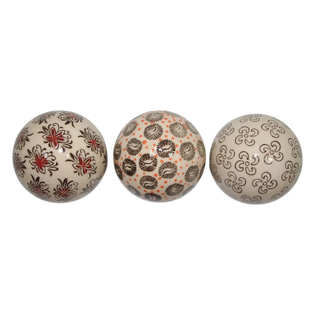 ESFERAS DECOR 3 SURT 8X8X8CM 442-540236