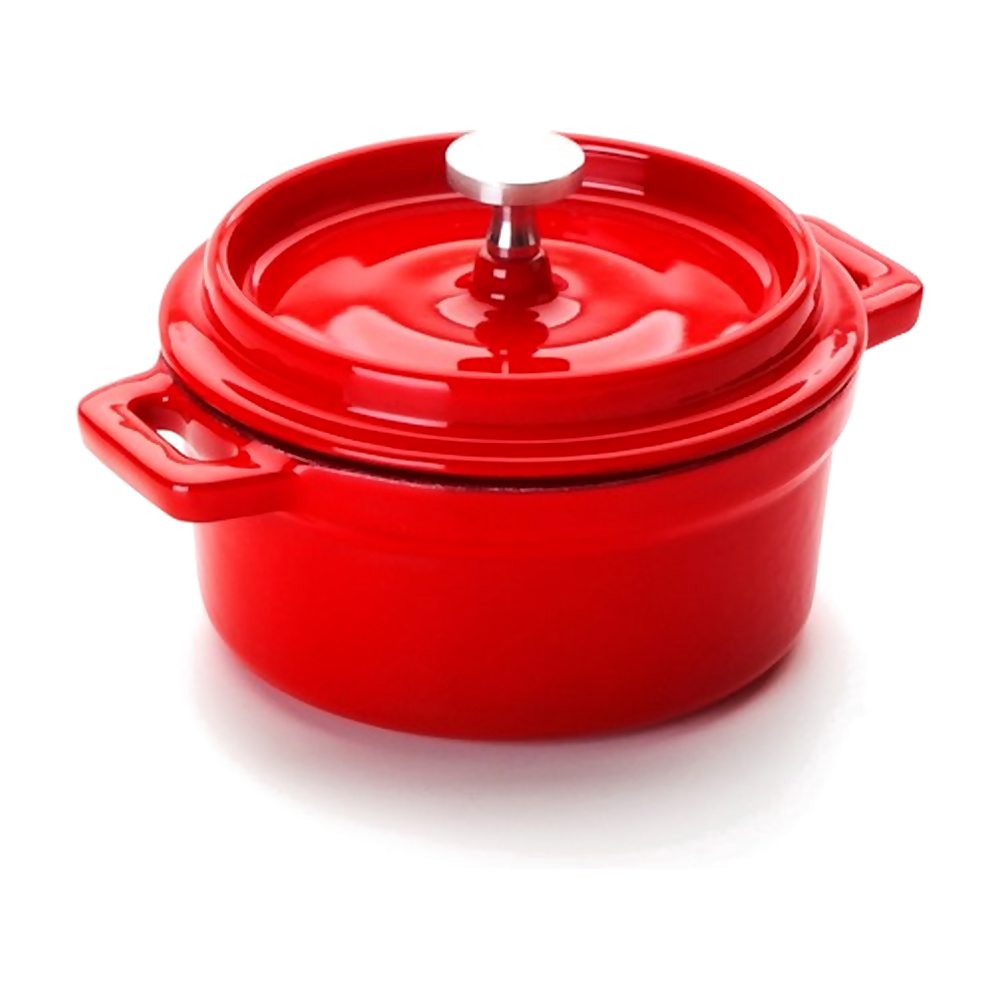 [239779] MINI COCOTTE OVAL ROJA 15x10x6 CM 725910R