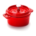 MINI COCOTTE OVAL ROJA 15x10x6 CM 725910R