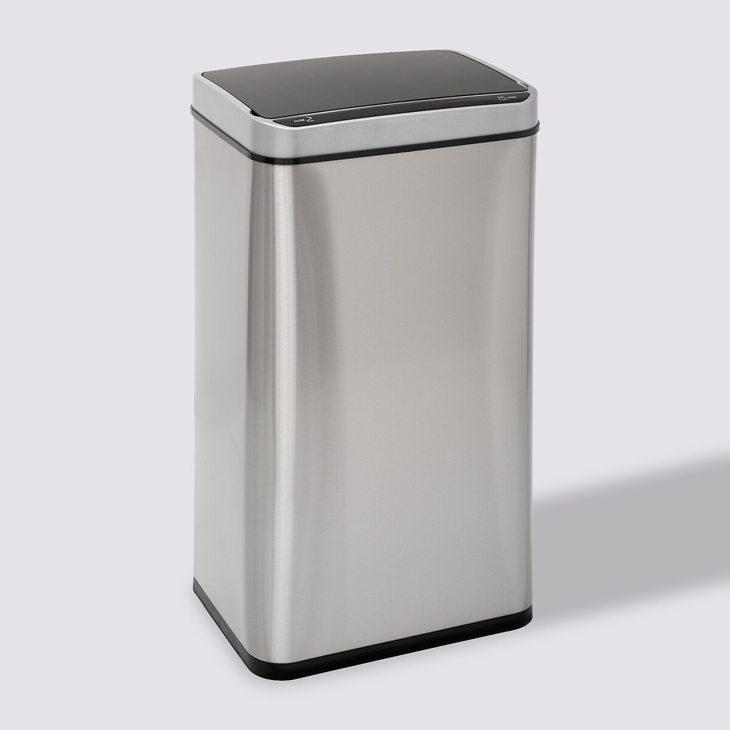 BASURERO METÁLICO SENSOR 40L ACERO 164610