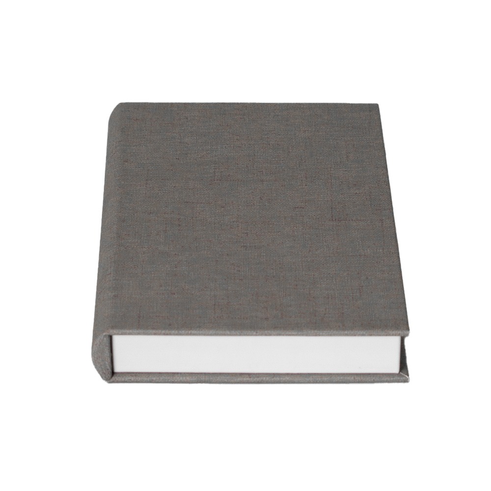 [232452] LIBRO CAJA DECORATIVA GRIS 32X23X4CM 2851