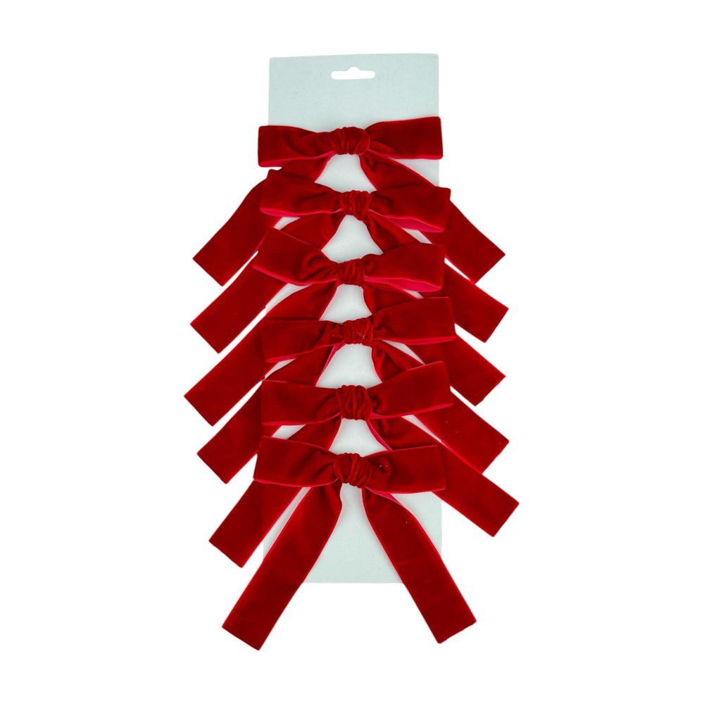 LAZOS DECOR JGO 6PC ROJO 130-5800474