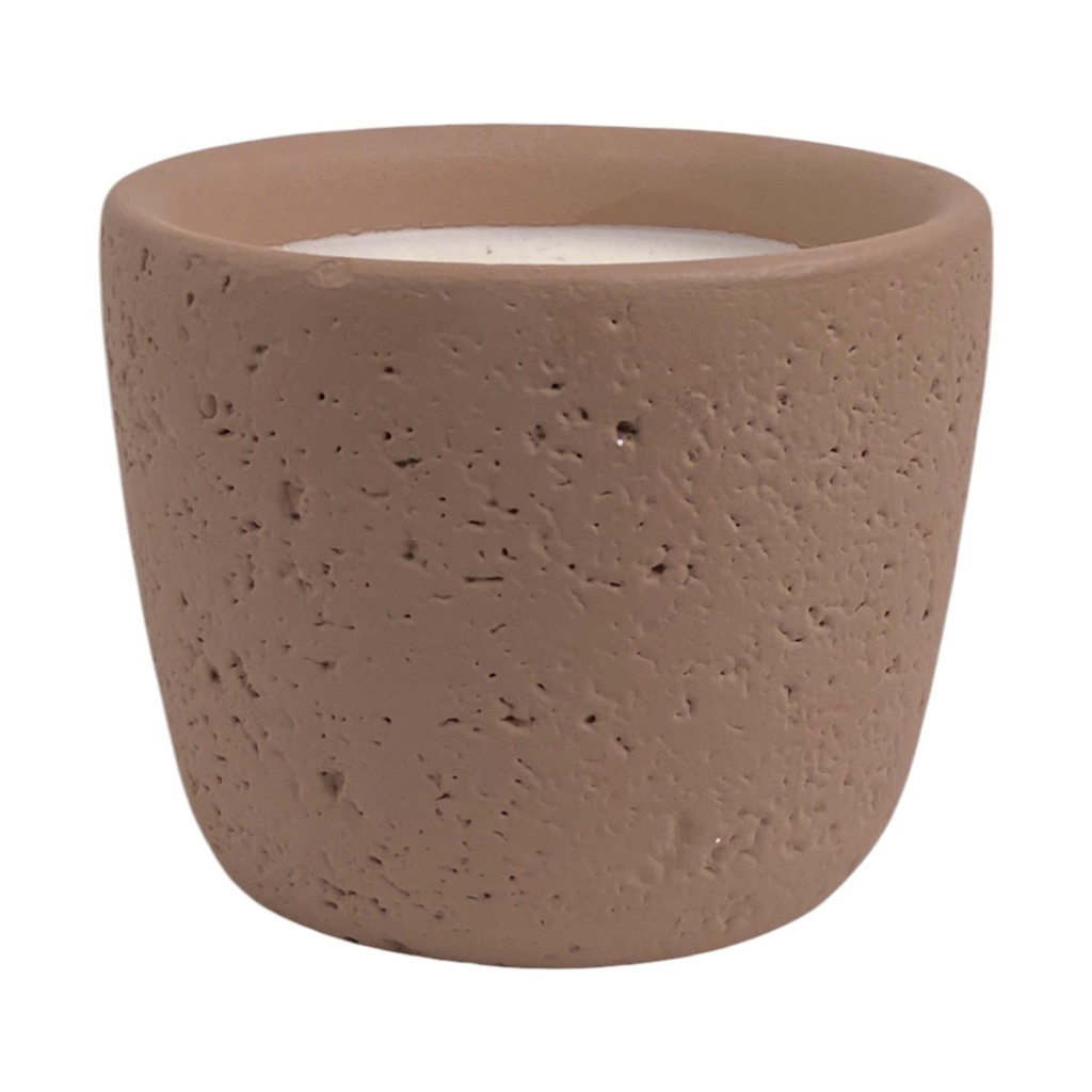 VELA ROSA OPACO 9X9X7CM 415-652313