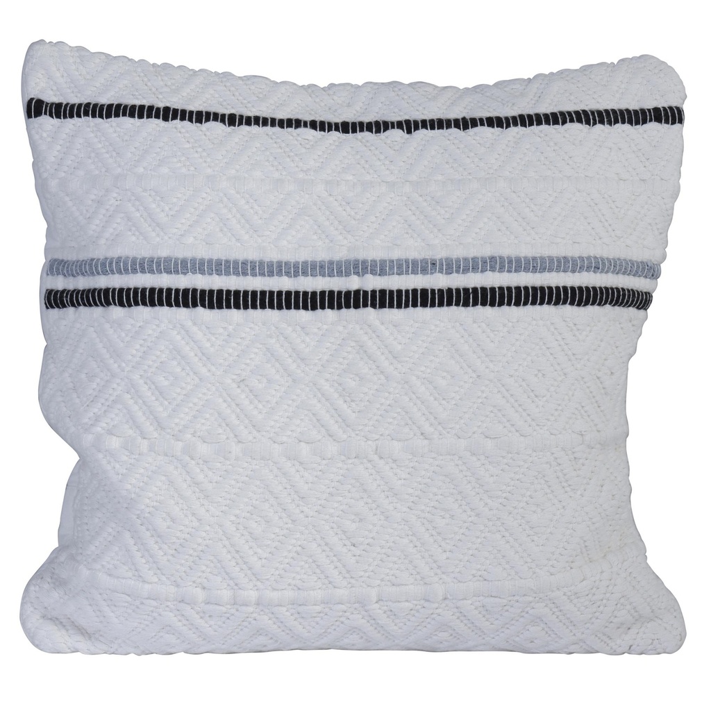 FUNDA 45X45CM BLANCO RAYAS HORIZONTALES427-565059