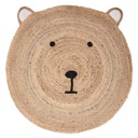 ALFOMBRA YUTE CARA OSO D100 174207