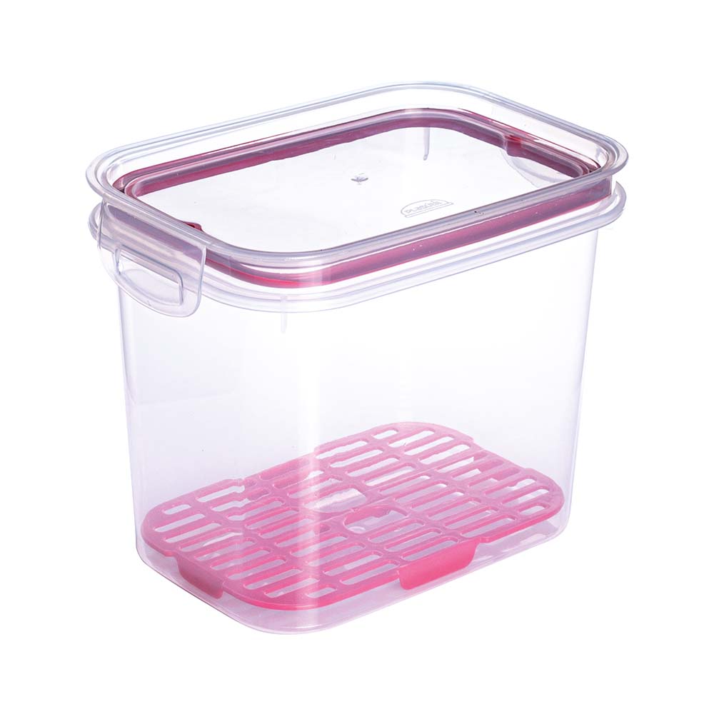 [234776] 14343 RECIPIENTE TRABA MAS C/ ESCURRIDOR 1,8L ROJO