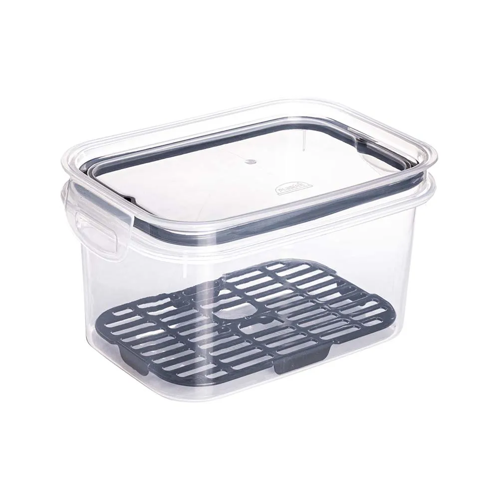 [234808] 14350 RECIPIENTE TRABA MAS C/ ESCURRIDOR 1,2L NEG