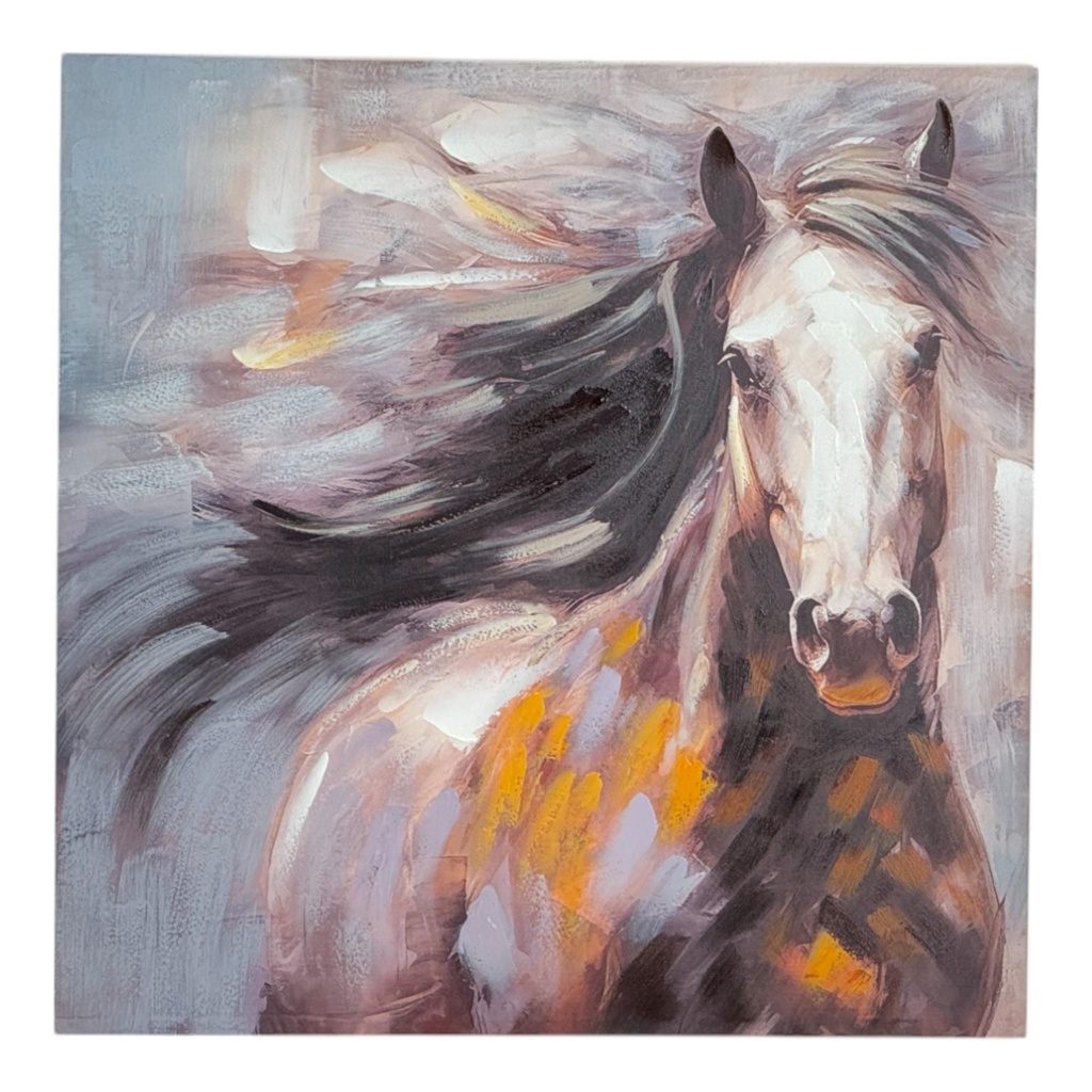 CUADRO CABALLO DECOR 100X2.8X100CM 454-0600077