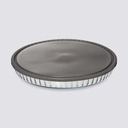 PIE FUENTE VIDRIO CON TAPA 30CM 151469