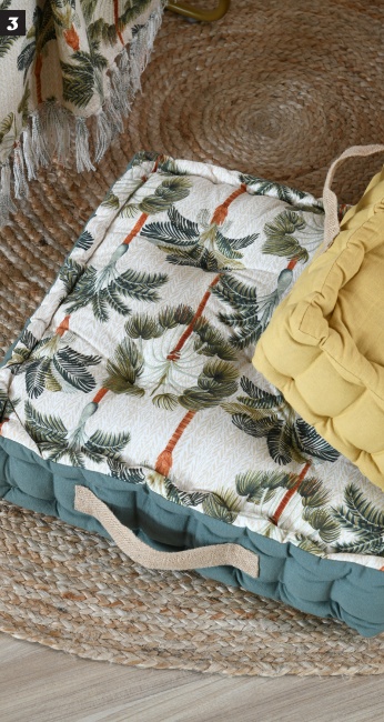 COJÍN D/SUELO CASABLANC MULTCOL 45X45X10 C5D698001