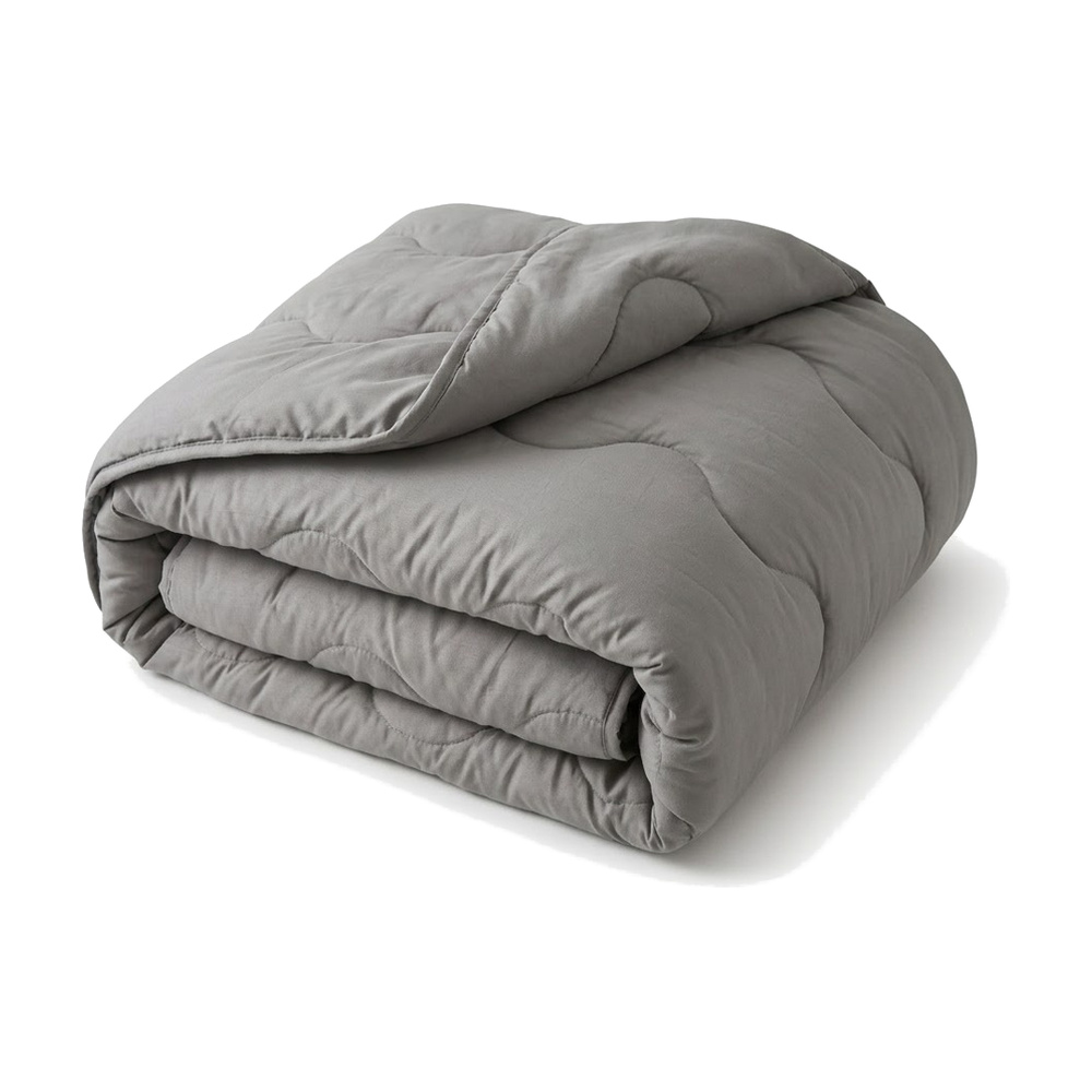 EDREDON OSLO SOLT. 150X230CM GRIS - 81601