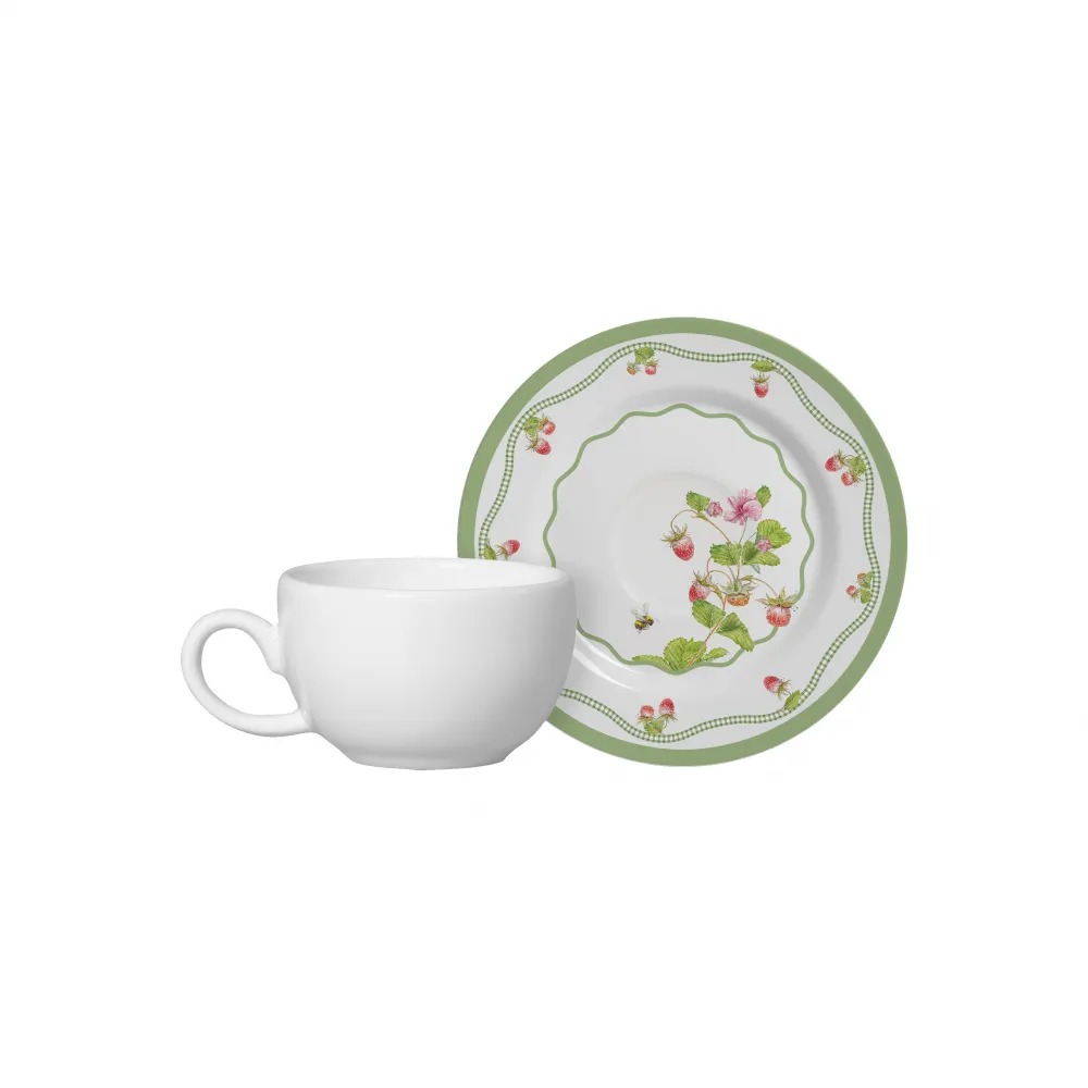 [250774] TAZA DE CAFÉ C/ PLATILLO PICNIC 85ML 1287-105