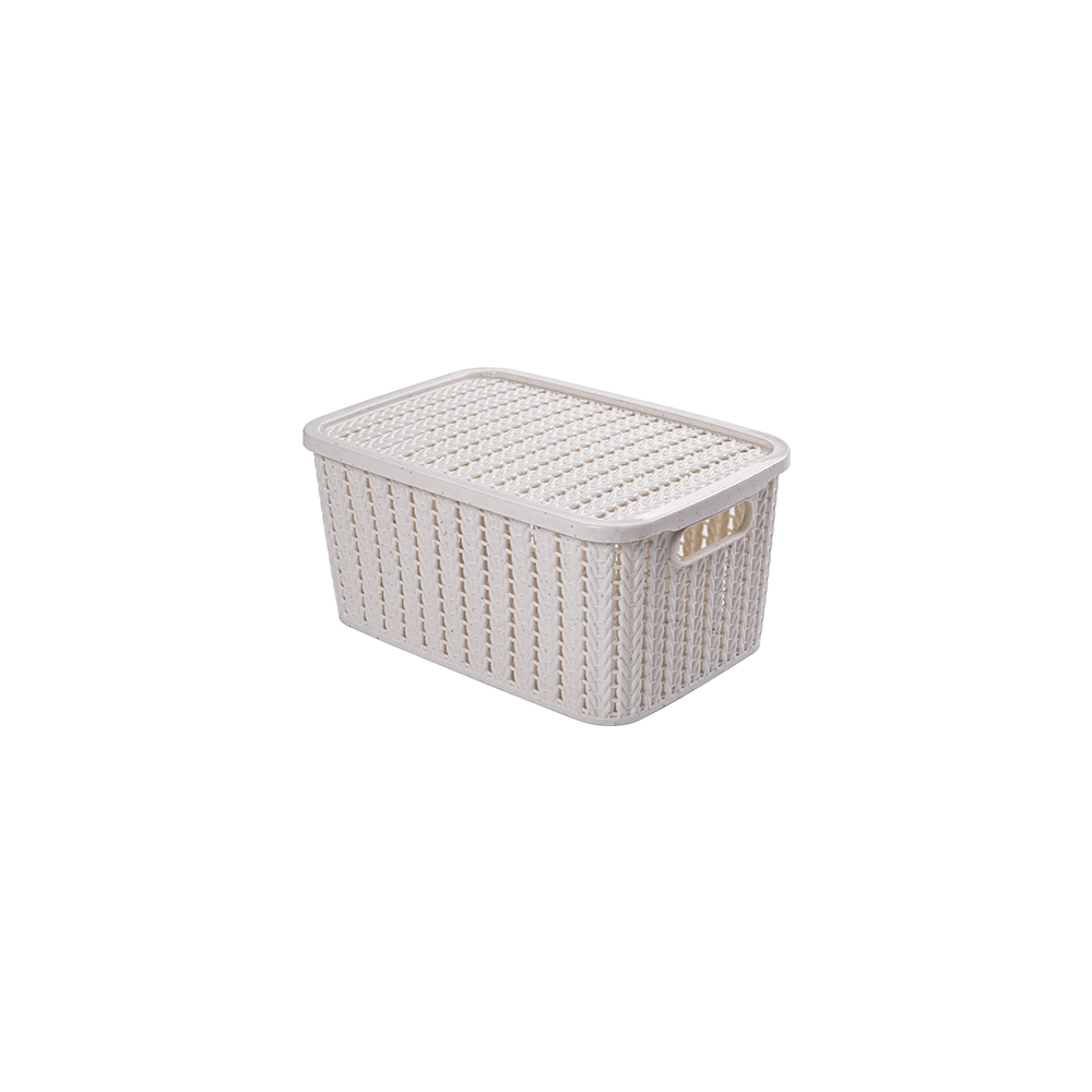 [250781] CAJA TRAMA CON TAPA 2,8L MÁRMOL BLANCO 232