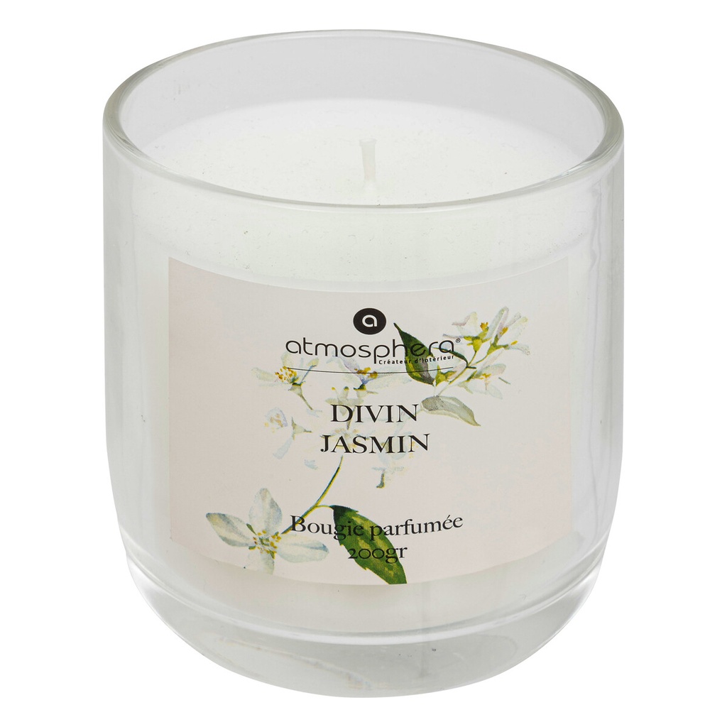 VELA PERFUM VIDRIO JAZMÍN OUDY 200G 200657E