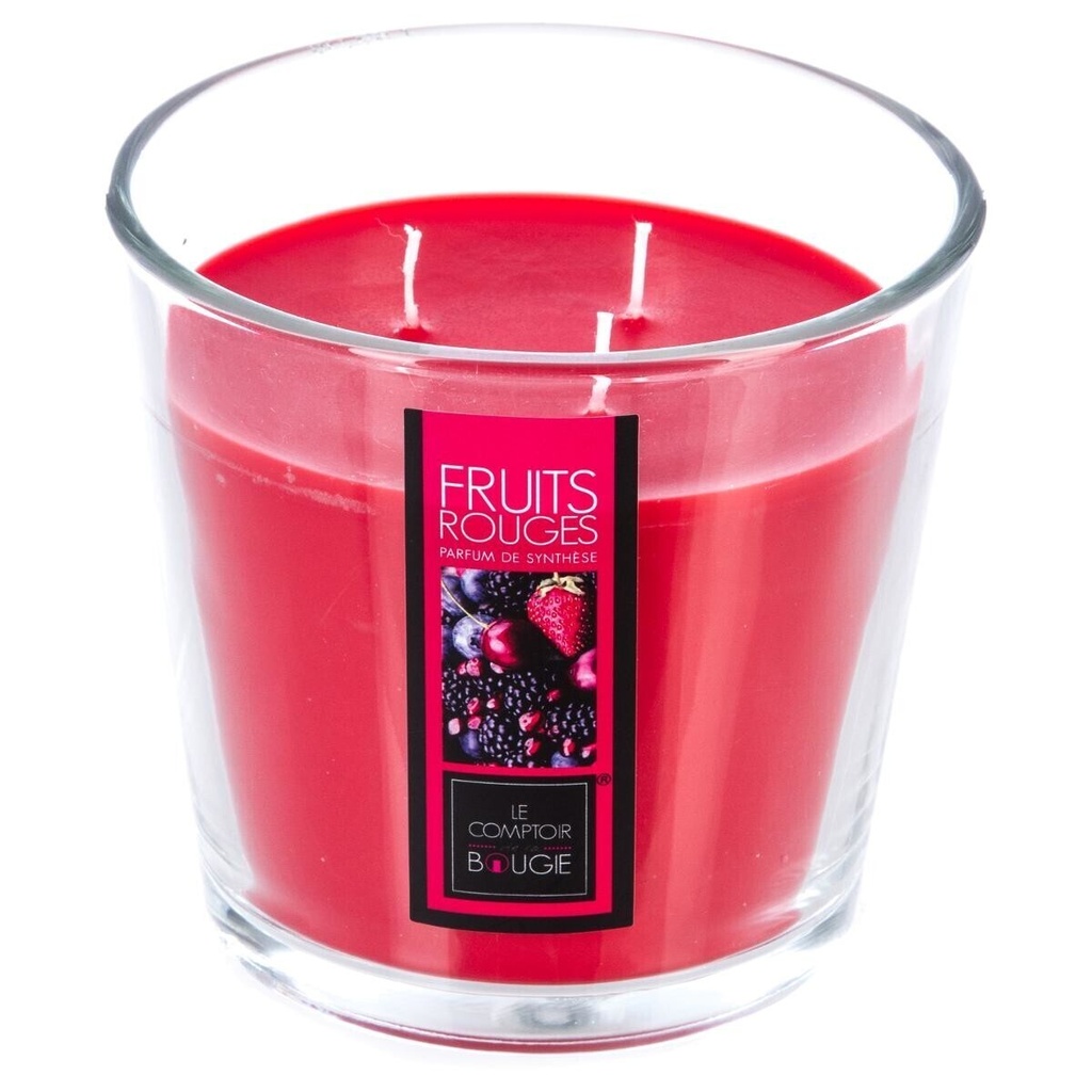 VELA DE CRISTAL NINA ROJA FR 500G 123000H