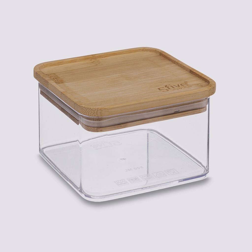 [252241] CAJA CUADRADA BAMBÚ 0,5L ESKE 181878