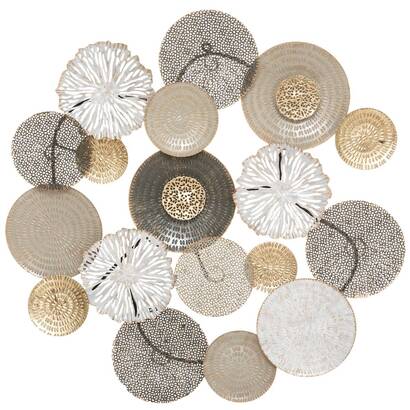 [252668] DECORACIÓN PARED METÁLICA LEANA 80X79 179484
