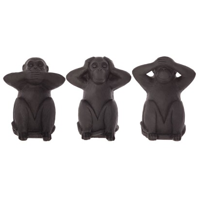 FIGURA MONOS SABIOS RESINA SAGE X3 H23 155036